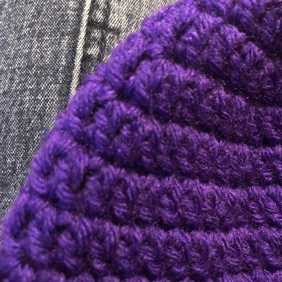 Crocheted Cap - Amethyst (purple) - Picture 4 of 12